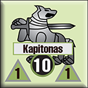 Panzer Grenadier Headquarters Library Unit: Lithuania Army Kapitonas for Panzer Grenadier game series