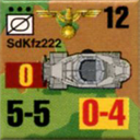 Panzer Grenadier Headquarters Library Unit: Germany Schutzstaffel SdKfz-222 for Panzer Grenadier game series