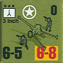 Panzer Grenadier Headquarters Library Unit: United States Army 3 inch for Panzer Grenadier game series