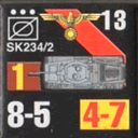 Panzer Grenadier Headquarters Library Unit: Germany Schutzstaffel SdKfz-234/2 for Panzer Grenadier game series