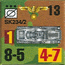 Panzer Grenadier Headquarters Library Unit: Germany Schutzstaffel SdKfz-234/2 for Panzer Grenadier game series