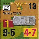 Panzer Grenadier Headquarters Library Unit: Germany Schutzstaffel SdKfz-234/2 for Panzer Grenadier game series