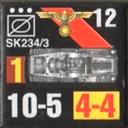 Panzer Grenadier Headquarters Library Unit: Germany Schutzstaffel SdKfz-234/3 for Panzer Grenadier game series