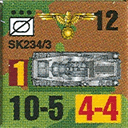 Panzer Grenadier Headquarters Library Unit: Germany Schutzstaffel SdKfz-234/3 for Panzer Grenadier game series