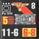 Panzer Grenadier Headquarters Library Unit: Germany Schutzstaffel PzIVh for Panzer Grenadier game series