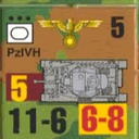 Panzer Grenadier Headquarters Library Unit: Germany Schutzstaffel PzIVh for Panzer Grenadier game series