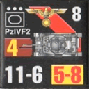 Panzer Grenadier Headquarters Library Unit: Germany Schutzstaffel PzIVf2 for Panzer Grenadier game series