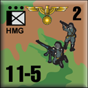 Panzer Grenadier Headquarters Library Unit: Germany Schutzstaffel HMG for Panzer Grenadier game series