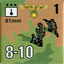 Panzer Grenadier Headquarters Library Unit: Germany Schutzstaffel 81mm for Panzer Grenadier game series
