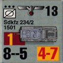 Panzer Grenadier Headquarters Library Unit: Germany Heer Sdkfz-234/2 for Panzer Grenadier game series
