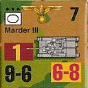 Panzer Grenadier Headquarters Library Unit: Germany Schutzstaffel Marder III for Panzer Grenadier game series