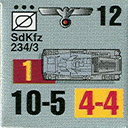Panzer Grenadier Headquarters Library Unit: Germany Heer Sdkfz-234/3 for Panzer Grenadier game series