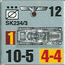 Panzer Grenadier Headquarters Library Unit: Germany Heer Sdkfz-234/3 for Panzer Grenadier game series