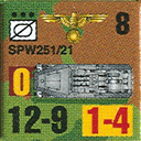 Panzer Grenadier Headquarters Library Unit: Germany Schutzstaffel SPW-251/21 for Panzer Grenadier game series