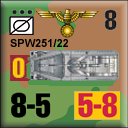 Panzer Grenadier Headquarters Library Unit: Germany Schutzstaffel SPW-251/22 for Panzer Grenadier game series
