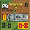 Panzer Grenadier Headquarters Library Unit: Germany Schutzstaffel SPW-251/22 for Panzer Grenadier game series