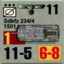 Panzer Grenadier Headquarters Library Unit: Germany Heer Sdkfz-234/4 for Panzer Grenadier game series