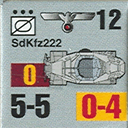 Panzer Grenadier Headquarters Library Unit: Germany Heer SdKfz-222 for Panzer Grenadier game series