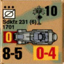 Panzer Grenadier Headquarters Library Unit: Germany Heer SdKfz-231/6 for Panzer Grenadier game series