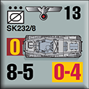 Panzer Grenadier Headquarters Library Unit: Germany Heer SdKfz-232/8 for Panzer Grenadier game series