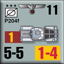Panzer Grenadier Headquarters Library Unit: Germany Heer P.204f for Panzer Grenadier game series