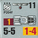 Panzer Grenadier Headquarters Library Unit: Germany Heer P.204f for Panzer Grenadier game series