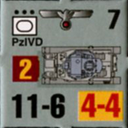 Panzer Grenadier Headquarters Library Unit: Germany Heer PzIVd for Panzer Grenadier game series