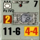 Panzer Grenadier Headquarters Library Unit: Germany Heer PzIVd for Panzer Grenadier game series