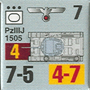 Panzer Grenadier Headquarters Library Unit: Germany Heer PzIIIj for Panzer Grenadier game series