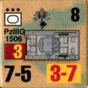 Panzer Grenadier Headquarters Library Unit: Germany Heer PzIIIg for Panzer Grenadier game series