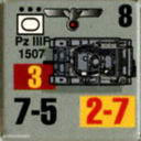 Panzer Grenadier Headquarters Library Unit: Germany Heer PzIIIf for Panzer Grenadier game series