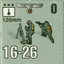 Panzer Grenadier Headquarters Library Unit: Germany Heer 120mm for Panzer Grenadier game series