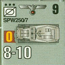 Panzer Grenadier Headquarters Library Unit: Germany Heer SPW-250/7 for Panzer Grenadier game series