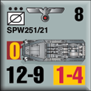 Panzer Grenadier Headquarters Library Unit: Germany Heer SPW-251/21 for Panzer Grenadier game series