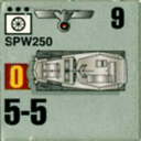 Panzer Grenadier Headquarters Library Unit: Germany Heer SPW-250 for Panzer Grenadier game series