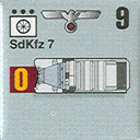 Panzer Grenadier Headquarters Library Unit: Germany Heer SdKfz-7 for Panzer Grenadier game series