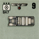 Panzer Grenadier Headquarters Library Unit: Germany Heer SdKfz-7 for Panzer Grenadier game series