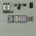 Panzer Grenadier Headquarters Library Unit: Germany Heer SdKfz-9 for Panzer Grenadier game series