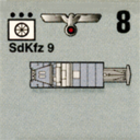 Panzer Grenadier Headquarters Library Unit: Germany Heer SdKfz-9 for Panzer Grenadier game series