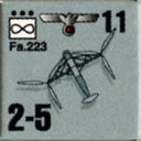 Panzer Grenadier Headquarters Library Unit: Germany Heer Fa-223 for Panzer Grenadier game series