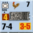 Panzer Grenadier Headquarters Library Unit: France Armée de Terre S35 for Panzer Grenadier game series