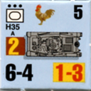 Panzer Grenadier Headquarters Library Unit: France Armée de Terre H35 for Panzer Grenadier game series