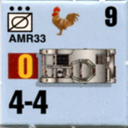 Panzer Grenadier Headquarters Library Unit: France Armée de Terre AMR33 for Panzer Grenadier game series