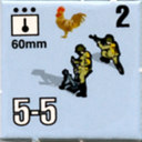 Panzer Grenadier Headquarters Library Unit: France Armée de Terre 60mm for Panzer Grenadier game series