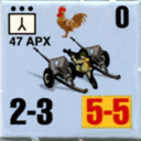 Panzer Grenadier Headquarters Library Unit: France Armée de Terre 47mm APX for Panzer Grenadier game series