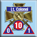 Panzer Grenadier Headquarters Library Unit: France Armée de Terre Lt. Colonel for Panzer Grenadier game series