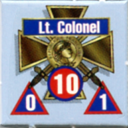 Panzer Grenadier Headquarters Library Unit: France Armée de Terre Lt. Colonel for Panzer Grenadier game series