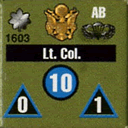 Panzer Grenadier Headquarters Library Unit: United States Airborne Lt. Colonel for Panzer Grenadier game series