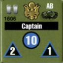 Panzer Grenadier Headquarters Library Unit: United States Airborne Captain for Panzer Grenadier game series