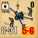 Panzer Grenadier Headquarters Library Unit: Peru Army 75/32 for Panzer Grenadier game series